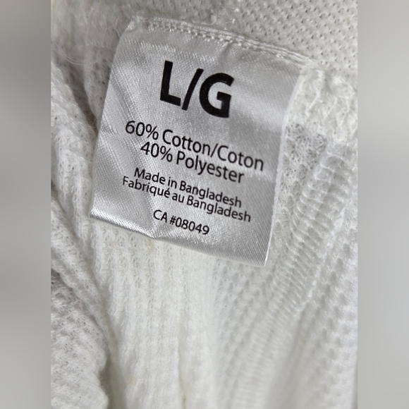 Cooper MVP Size L Mens White Thermal Pants - Picture 8 of 8